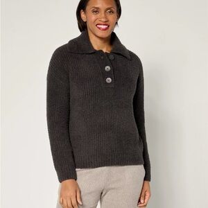 Barefoot Dreams CozyChic Rib Collared Pullover